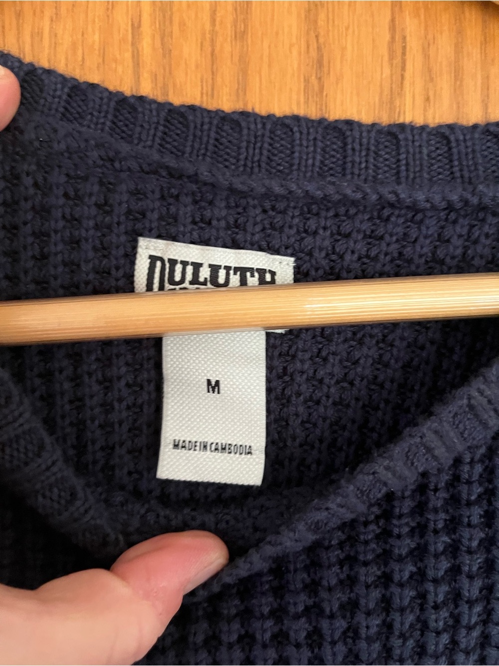 🍎 Duluth Trading Co Knit Crewneck Sweater - Picture 2 of 6